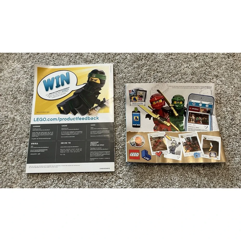 LEGO Ninjago Instruction Manual Booklets Lot 6 71738 70641 70667 70672 70610